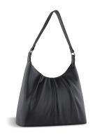 Сумка женская наплечная большая BUGATTI Mila, черная, полиуретан, 31 x 11 x 22/28 см