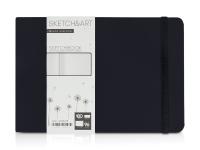 Скетчбук Sketch & Art в твердом переплете 213х146 мм, 96 л. белой бумаги 180 г/м2, черный