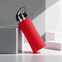Бутылка для воды Bottle C1, сталь, soft touch, 600 мл, красный