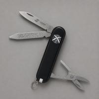 Нож перочинный Stinger, 65 мм, 7 функций, материал рукояти АБС-пластик (черный), в картонной коробке
