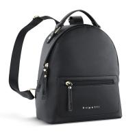 Рюкзак женский BUGATTI Ella, черный, полиуретан, 24х11,5х28 см
