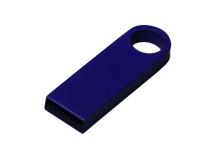 USB 3.0-флешка на 64 Гб с мини чипом и круглым отверстием, синий , размер 64ГБ
