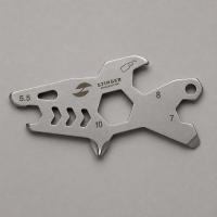 Мини-мультитул карманный Stinger, 60 x 31 мм, 5 функций, акула, нержавеющая сталь, серебристый, в блистере