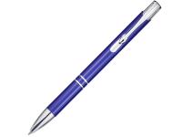 Шариковая ручка Moneta из переработанного алюминия (черные чернила) - Королевский синий