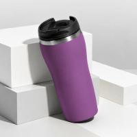 Термокружка Double wall mug C1, soft touch, 350 мл, фиолетовый (Р)