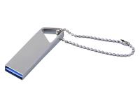 USB 2.0-флешка на 64 Гб с мини чипом, компактный дизайн, отверстие треугольной формы для цепочки , размер 64ГБ