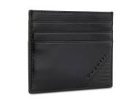 Портмоне для кредитных карт BUGATTI АРИСТОКРАТ | NOBILE, с защитой данных RFID, черное, натуральная воловья кожа, 10х0,3х8 см