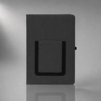 Блокнот Pocket 140*205 мм с карманом для телефона, черный
