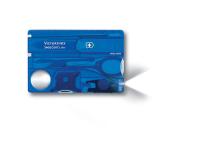 Швейцарская карточка VICTORINOX SwissCard Lite, 13 функций, полупрозрачная синяя