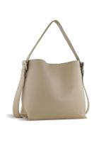 Сумка женская наплечная BUGATTI Luna, бежевая, полиуретан, 33,5 x 15 x 32 см