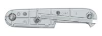 Задняя накладка для ножей VICTORINOX 91 мм, пластиковая, полупрозрачная серебристая