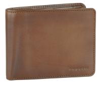 Портмоне BUGATTI Domus, с RFID защитой, коньячный цвет, натуральная воловья кожа, 12х1,5х9,2 с