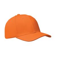 6 panel baseball cap оранжевый