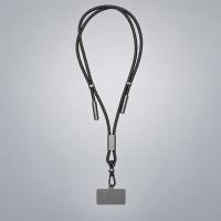 Шнурок-держатель для телефона с зарядным кабелем USB-C на USB-C/Lightning Lany Eco Charge, серый