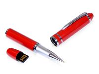 USB-флешка на 64 ГБ в виде ручки с мини чипом, красный , размер 64ГБ