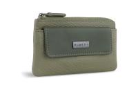 Ключница BUGATTI Sina, зеленая, воловья кожа/полиэстер, 13х1,5х7 см