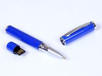 USB-флешка на 64 ГБ в виде ручки с мини чипом, синий , размер 64ГБ