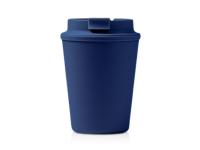 Стакан OKLAN/ОКЛАН с полипропиленовым корпусом и крышкой, синий нейви