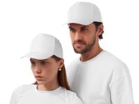 Бейсболка Poly 5-ти панельная 120 гр, белый (P) , размер 56