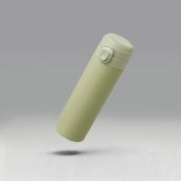 Вакуумная термокружка Waterline c кнопкой Guard, 400 мл, тубус, оливковый