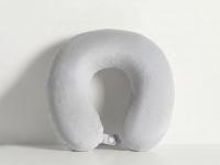 Подушка Basic из микрофибры с эффектом памяти U-shape, серый