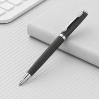 Ручка металлическая шариковая Flow soft-touch, серый/серебристый