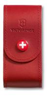 Чехол на ремень VICTORINOX для ножей 91 мм толщиной 5-8 уровней, кожаный, красный