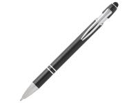 Kish шариковая ручка с серебристой отделкой - сплошной черный (синие чернила) , размер синие чернила