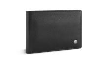Портмоне BUGATTI ЧЕРНАЯ МАГИЯ | BLACK MAGIC, с защитой данных RFID, черное, натуральная кожа козы, 10х2х7 см