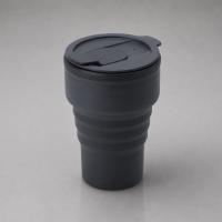 Силиконовый складной стакан GoCup, темно-серый