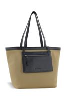 Сумка-тоут женская средняя BUGATTI Elena, песочная, канвас, полиуретан, 48 x 20 x 30 см