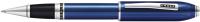 Ручка-роллер CROSS коллекция «НЕСРАВНЕННЫЙ | PEERLESS» Translucent Quartz Blue Engraved Lacquer