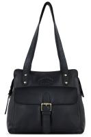Сумка через плечо KLONDIKE RUSH «Zoe», натуральная кожа в черном цвете, 28 х 24 х 18 см