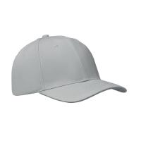 6 panel baseball cap серый