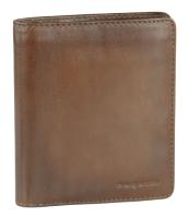 Портмоне BUGATTI Domus, с RFID защитой, коньячный цвет, натуральная воловья кожа, 10 х 2 х 12 см