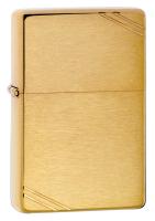 Зажигалка ZIPPO 1937 Vintage™ с покрытием Brushed Brass, латунь/сталь, золотистая, 38x13x57 мм