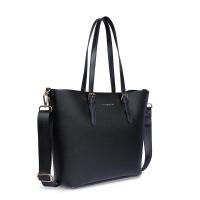 Сумка-шоппер женская BUGATTI Ella, черная, полиуретан, 47,5х12х32 см