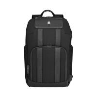 Рюкзак VICTORINOX Architecture Urban2 Deluxe Backpack 15”, черный, полиэстер/кожа, 31x23x46 см, 23 л
