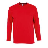 Футболка мужская с длинным рукавом MONARCH, красный, 5XL, 100% хлопок, 150 г/м2