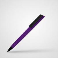 Ручка пластиковая шариковая C1 софт-тач, фиолетовый
