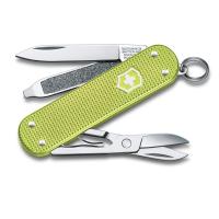 Нож-брелок VICTORINOX Classic SD Alox Colors "Lime Twist", 58 мм, 5 функций, светло-зелёный