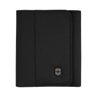 Бумажник VICTORINOX Travel Essentials Tri-Fold Wallet, чёрный, полиэстер, 9x2x10 см