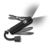 Нож-брелок VICTORINOX Signature Lite Onyx Black, 58 мм, 8 функций, чёрный