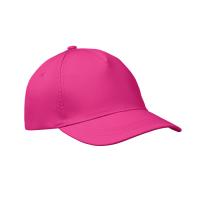 5 panel baseball cap фуксия