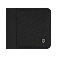 Бумажник VICTORINOX Travel Essentials Bi-Fold Wallet, с защитой от сканирования RFID, чёрный, полиэстер, 11x2x10 см