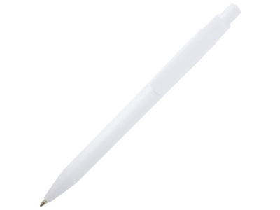 Unica шариковая ручка из переработанной пластмассы - Белый (синие чернила) , размер синие чернила