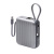 Внешний АКБ NRG Turbo Cable 10000 mAh, 22,5Вт, графит, Deppa , размер 10000 mAh