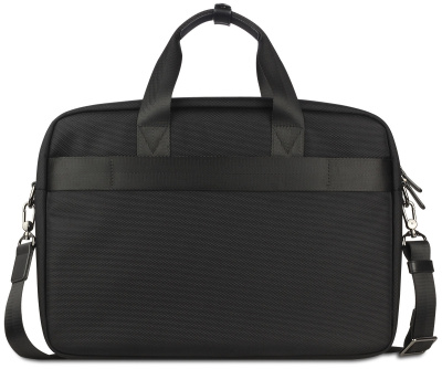 Портфель мужской BUGATTI НЕРО | NERO 15'', чёрный, нейлон 1680D/кожа, 42х10х30 см