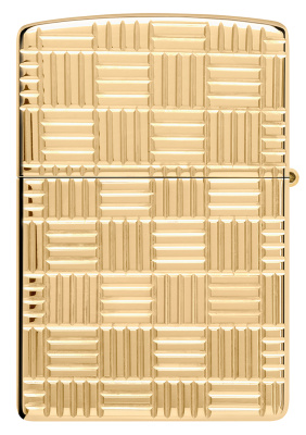 Зажигалка ZIPPO Armor® с покрытием High Polish Brass, латунь/сталь, золотистая, 38x13x57 мм