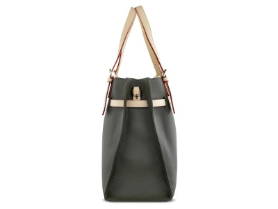 Сумка наплечная женская BUGATTI ЭЛЛА | ELLA, оливковая, полиуретан, 37,5х13,5х28 см